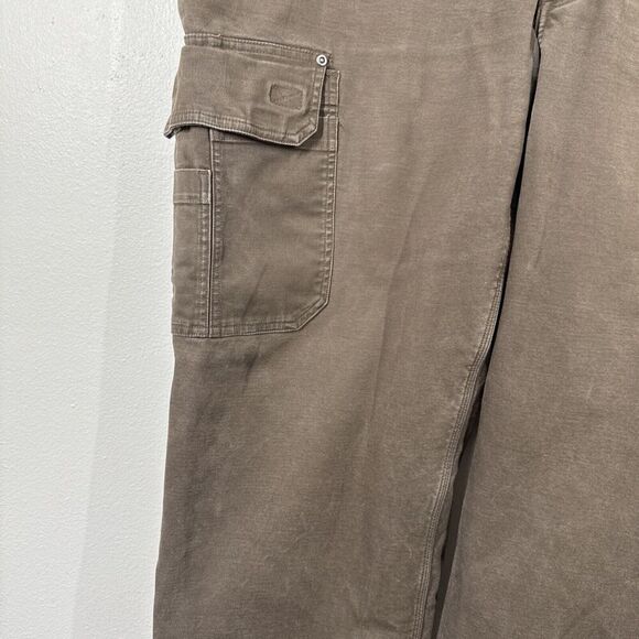 Duluth Trading Flex Fire Hose Cargo Pants 44x30 (42x29) Brown Fleece Lined - Picture 3 of 11